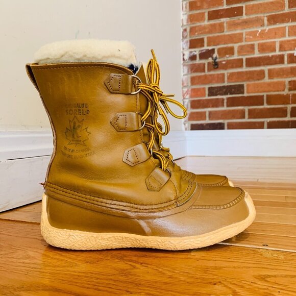 Sorel Caribou Vintage Kaufman Canada Men\'s Size 8 Lined Hard Weather Boots main image 7